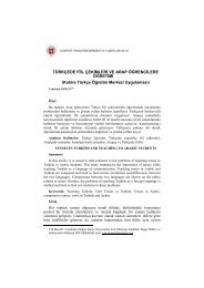 A Ngilizce Ve Ta Rka E A Aÿrenci A Aÿleri