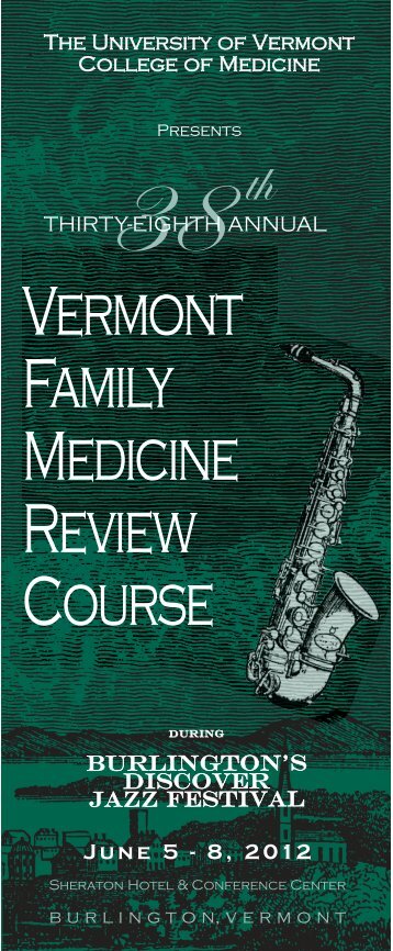 Provided - Continuing Medical Education - University of Vermont