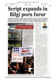 SCRIPT EXPANDS IN BILGI PORN FUROR