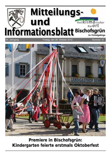 Das FGV-Buch 2012 - Gemeinde Bischofsgrün