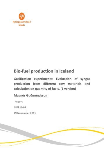 Bio-fuel production in Iceland