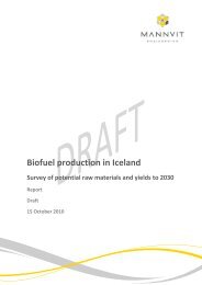 Biofuel production in Iceland