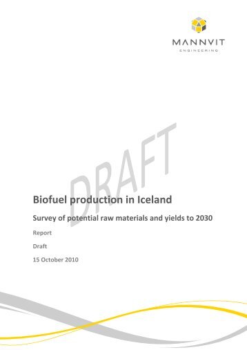 Biofuel production in Iceland