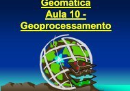 Geomática Aula 10 - Geoprocessamento