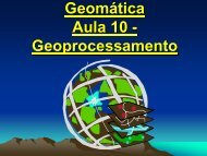 Geoprocessamento - LaboratÃ³rio de Topografia e Cartografia - UFES