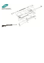 carabina de pressão modelo standard 519-3 - Vista Explodida