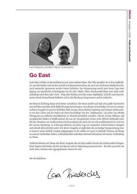 GO EAST - Politik und Gesellschaft