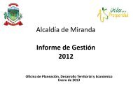 Alcaldía de Miranda Informe de Gestión 2012