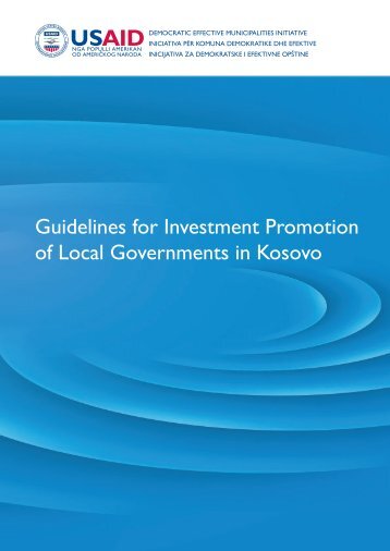 Guidelines for Investment Promotion of Local Governments in Kosovo