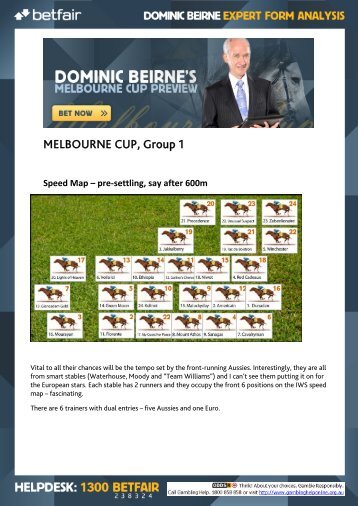 MELBOURNE CUP Group 1