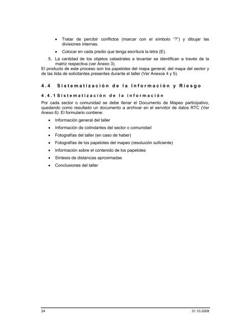 MANUAL DE REFERENCIA CATASTRAL RBS CONTENIDO