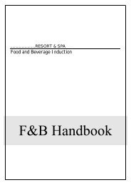 F&B Handbook