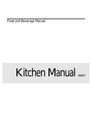 Kitchen Manual