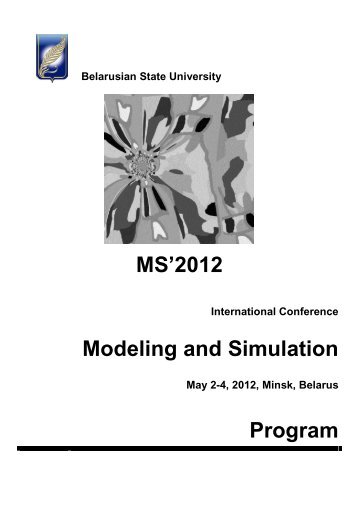 MS'2012 Modeling and Simulation Program - AMSE