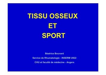 tissu osseux et sport.pdf - Faculté de Médecine