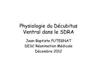 Physiologie du Décubitus Ventral dans le SDRA