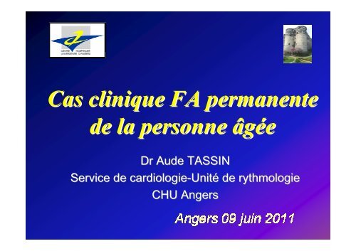 Cas clinique FA permanente de la personne âgée