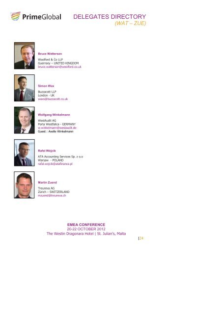 conference brochure - PrimeGlobal