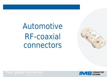 Automotive RF-coaxial connectors - VDE