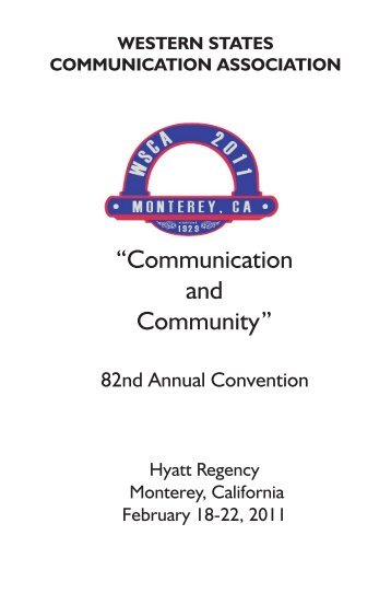 “Communication and Community” - Western States Communication ...