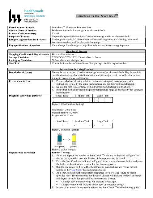 Instructions for Use SonoCheck
