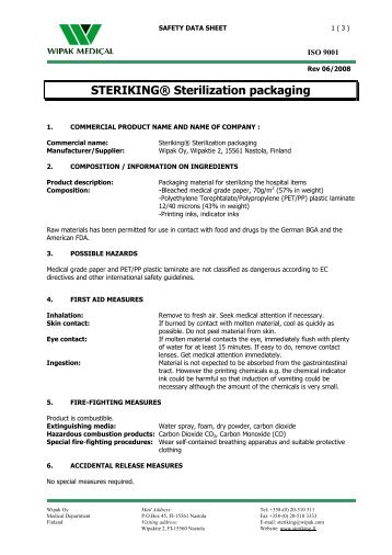 STERIKING® Sterilization packaging