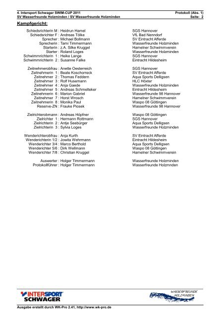 Protokoll Abschnitt 1