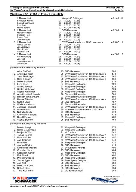 Protokoll Abschnitt 1