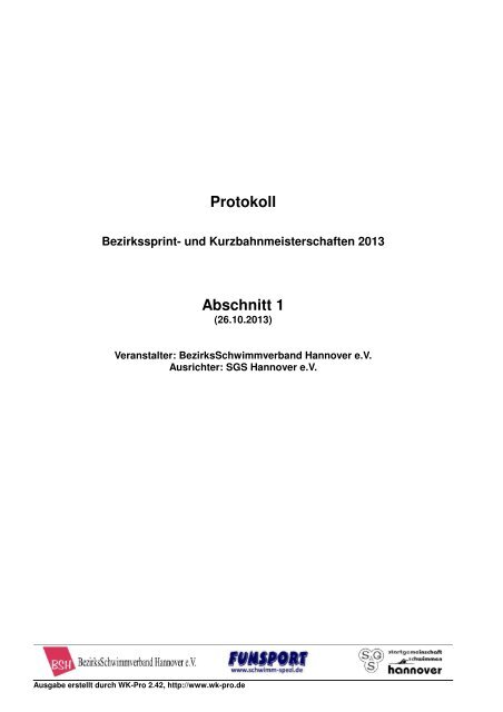 Protokoll Abschnitt 1