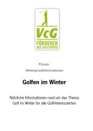 Golfen im Winter - VcG