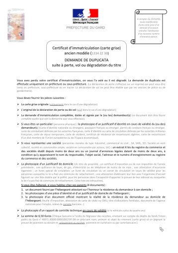 Duplicata ancienne immat v4 08-01-2010 - Rochefort du Gard