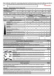 Key indicator method for assessing physical workload during ...