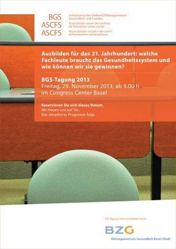 BGS-Tagung - BZG Bildungszentrum Gesundheit Basel-Stadt