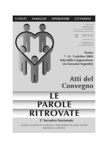 Gioved 7 ottobre, pomeriggio - Le Parole Ritrovate