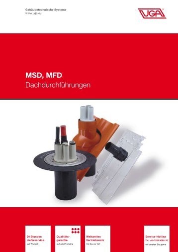 MSD, MFD Dachdurchführungen - UGA System Technik