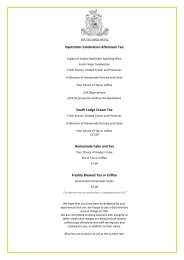 Take a peak at our Bar, Lounge and Terrace menu - South Lodge ...