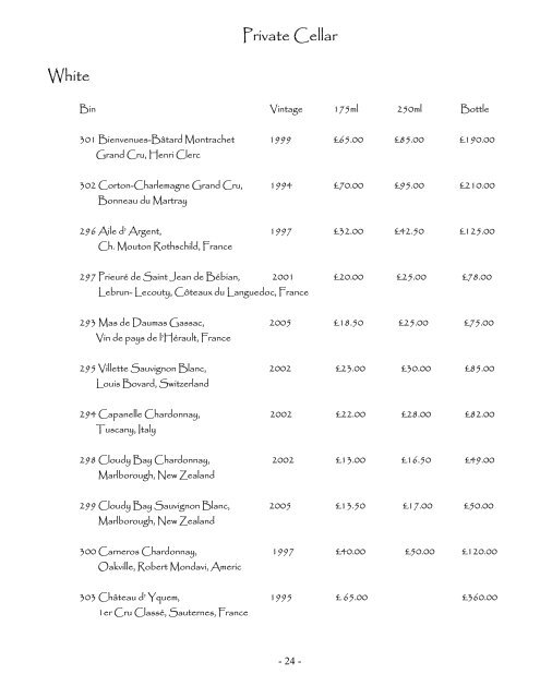 South Lodge House Wines