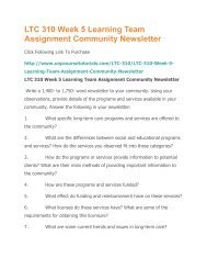 LTC 310 Week 5 Learning Team Assignment Community Newsletter.pdf