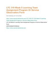 LTC 310 Week 5 Learning Team Assignment Program Or Service Observation Form.pdf