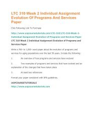 LTC 310 Week 2 Individual Assignment Evolution Of Programs And Services Paper.pdf