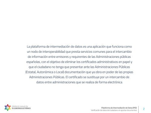 Experiencia Plataforma de Intermediación de Datos (PID)