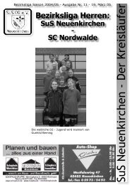 SuS Neuenkirchen - Der Kreisläufer - SuS 09 Neuenkirchen e.V.