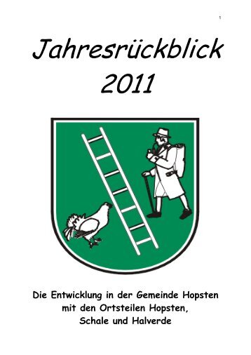 Jahresrückblick 2011 - Gemeinde Hopsten