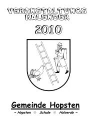 Veranstaltungs kalender - Gemeinde Hopsten