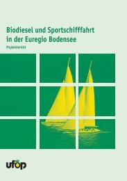 Biodiesel und Sportschifffahrt in der Euregio Bodensee - Ufop