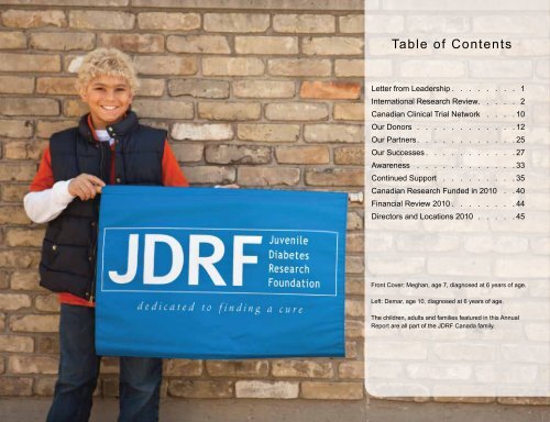 Annual Report 2010 - JDRF Canada