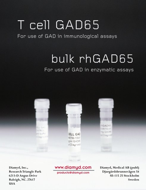 Check GAD antibody positivity with the Diamyd anti-GAD RIA plate*