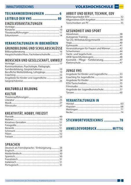 JuNgE vHS - Volkshochschule Ibbenbüren