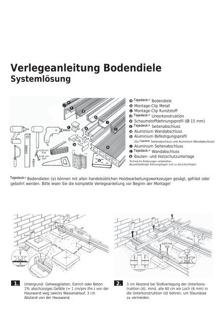 Verlegeanleitung Bodendiele - tuj.de