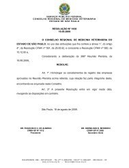 RESOLUÃÃO NÂº 1838 18.08.2009 O CONSELHO ... - CRMV-SP